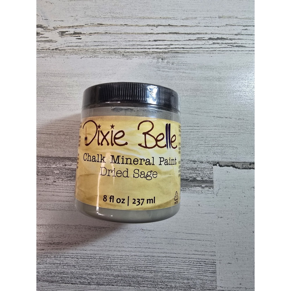Dixie Belle Chalk Mineral Paint Dried Sage 8oz Green Furniture DIY Upcycle Paint